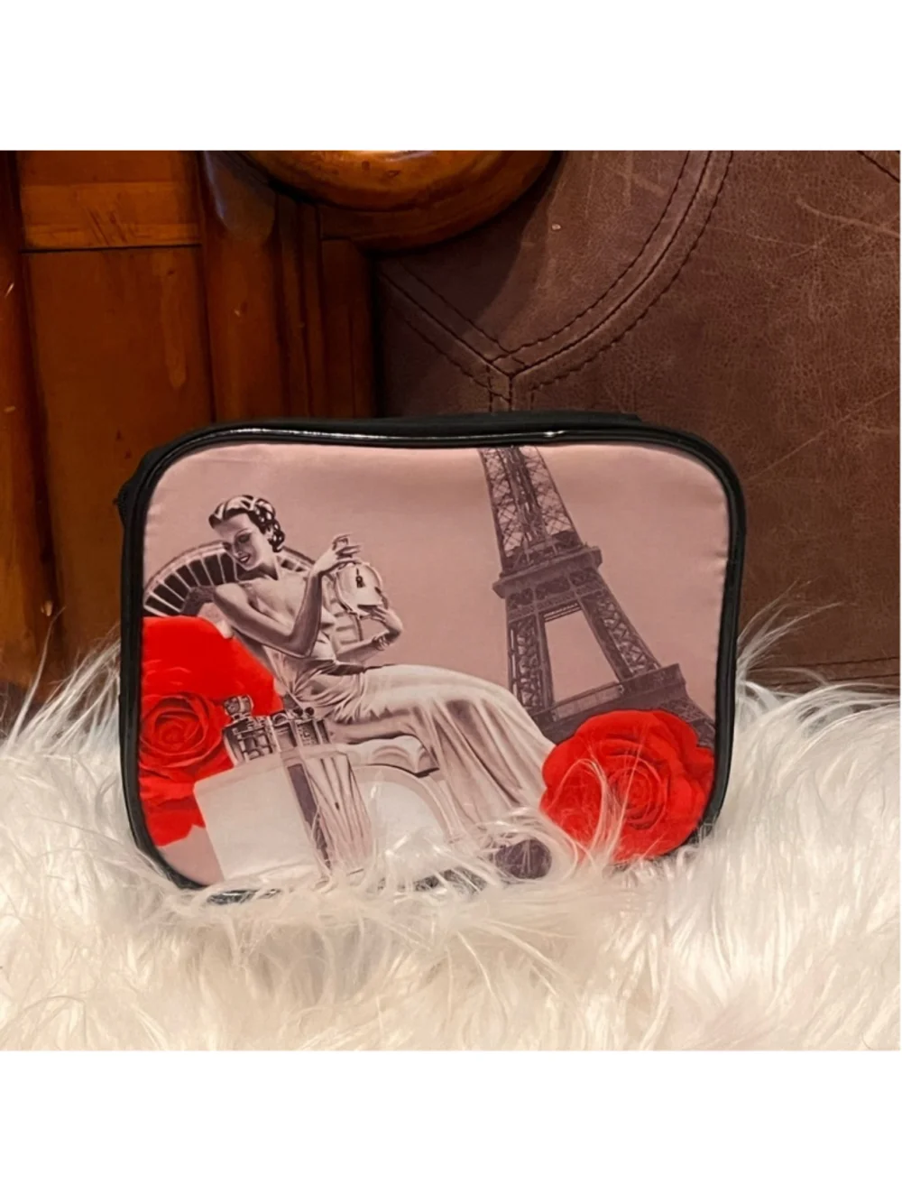 Lancome Elegant Black Cosmetic Pouch